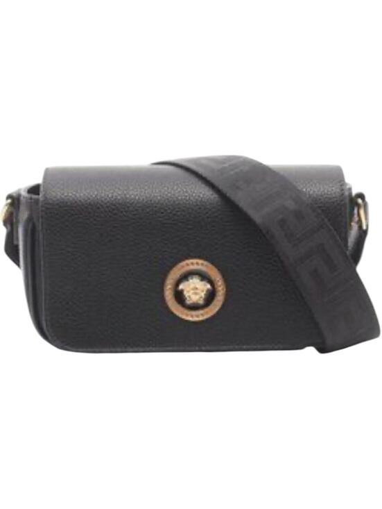 Versace Handbags - Versace Medusa Pebbled Leather Crossbody Bag NWT